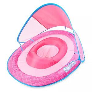Swimways Sun Canopy Spring Float Baby Pool Lounger for 9-24 months